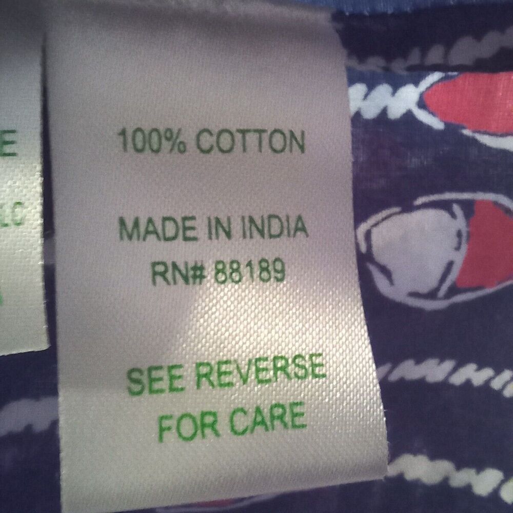 Lilly Pulitzer Size 2 Cruiser Button Up Shirt-Camp Oh Buoy-Roll Tab Sleeve - Picture 9 of 10